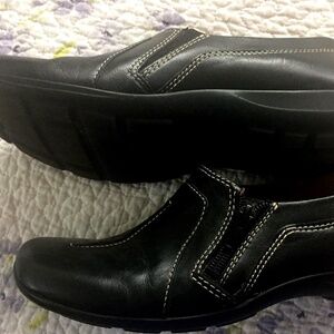 New  NATURAL SOUL by NATURALIZER Black Womens Leather Loafer   Shoe Sz 6